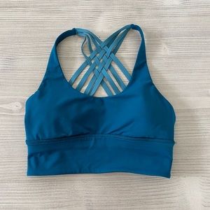 Lululemon teal blue sports bra size 4